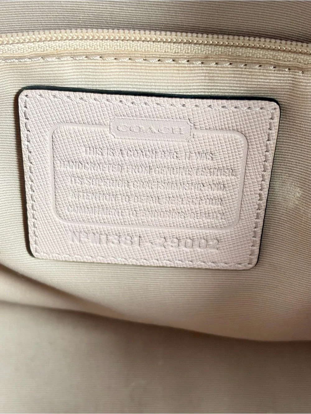 Coach Madison Saffiano Leather East West Tote Bag in Blush Pink